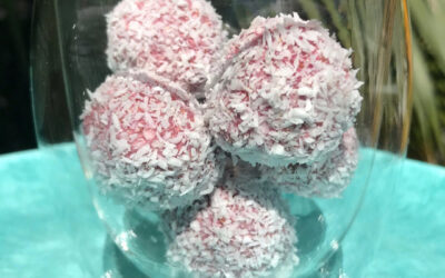 Raspberry Coconut Bliss Balls