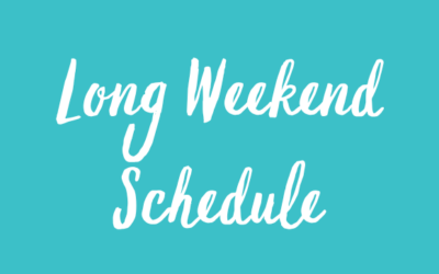 Public Holiday Weekend Schedule